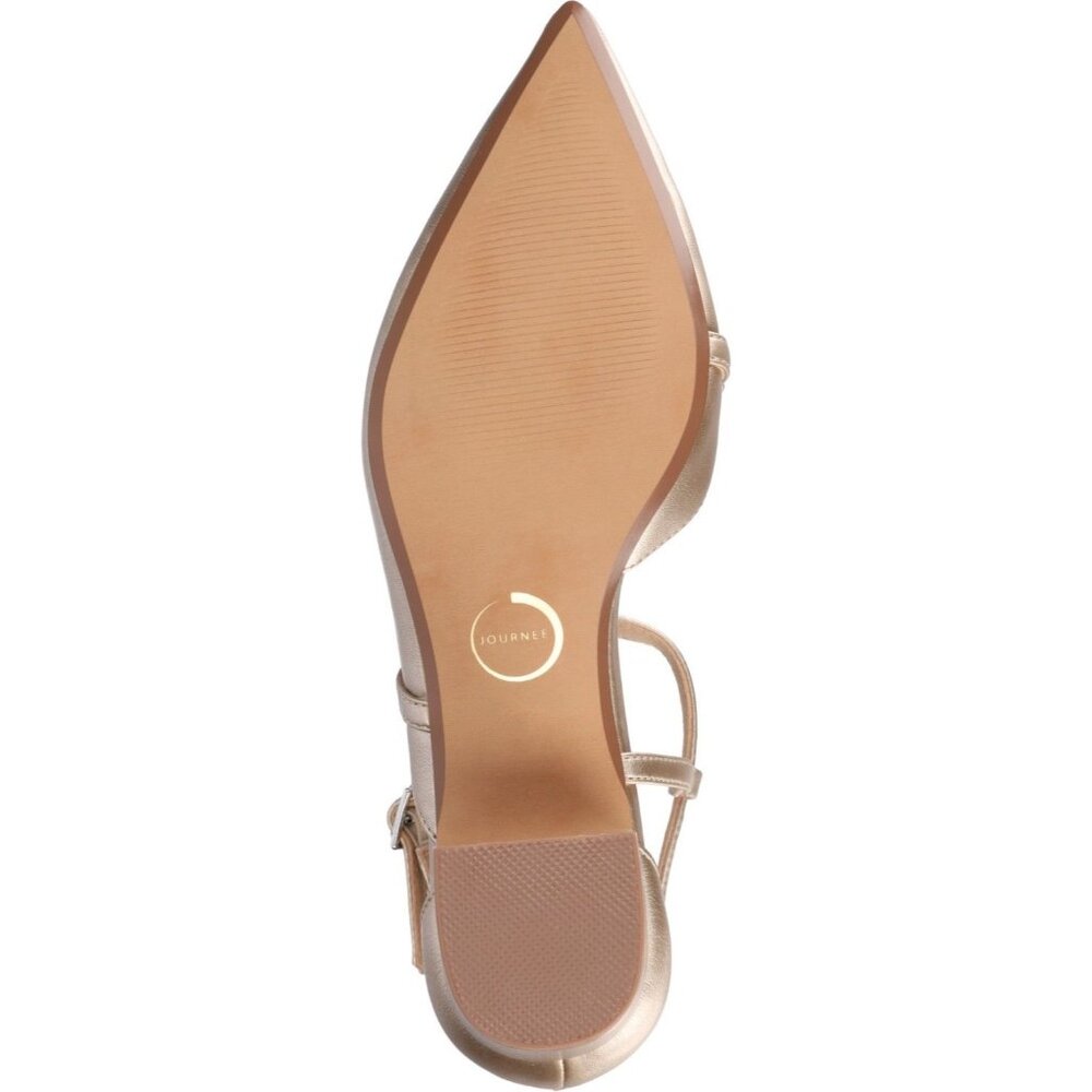 Journee Collection Women's Galvinn Crisscross Pointed Toe Pumps - Picture 3 of 3